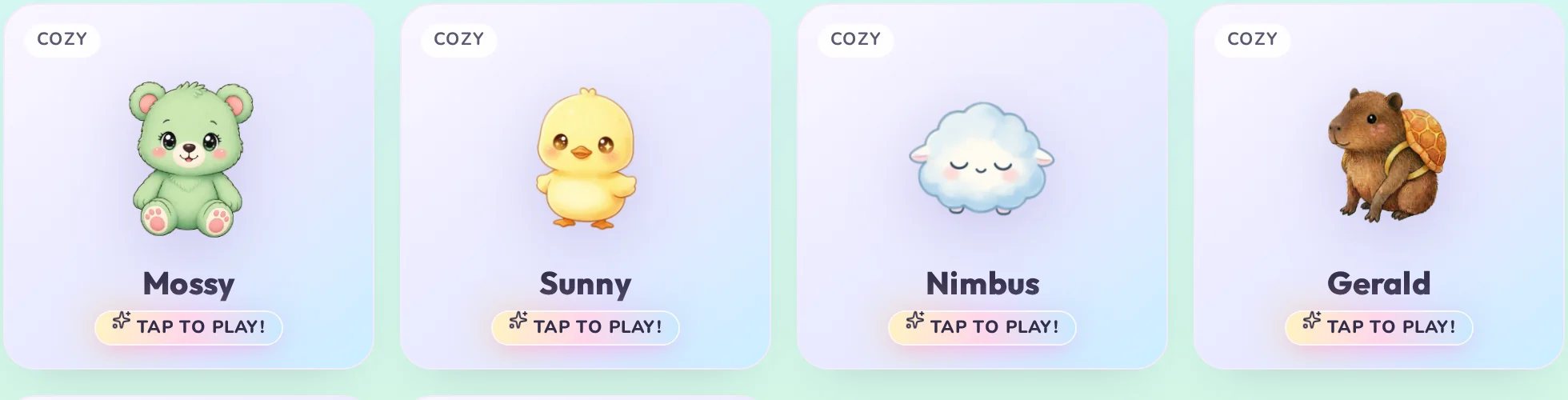 Collect & Nurture Cozy Friends